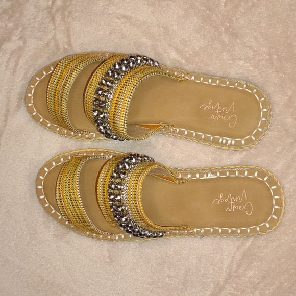 ๐ฃCROWN VINTAGE ๐ซMiyan Espadrilles Sandals in Merigold/Quicksand footwear - Picture 14 of 15